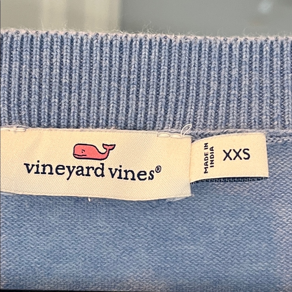 Vineyard Vines Comfy Heritage V-neck Cotton Sweater - Picture 4 of 5